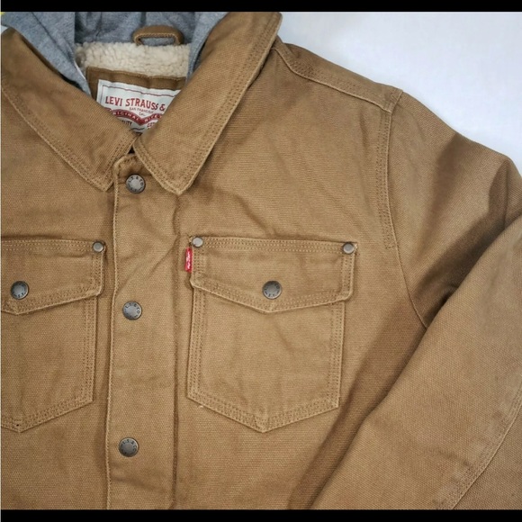 COPY - Levi’s Sherpa Utility Jacket w/ Attached Hood (S) - Picture 5 of 6